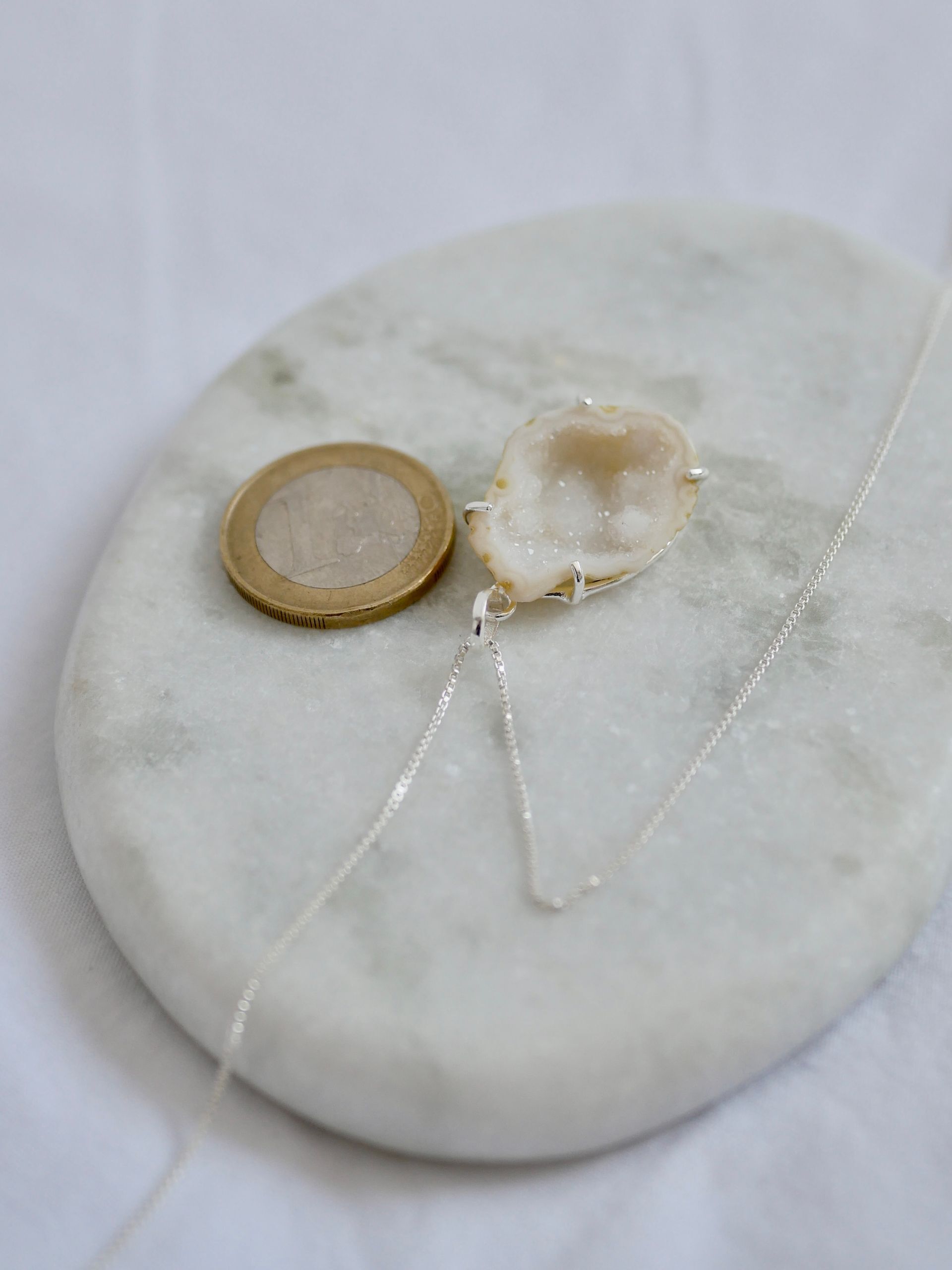 Edelsteen ketting Agaat | Zilver