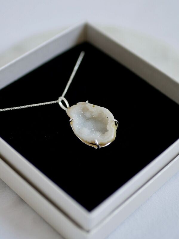 Edelsteen ketting Agaat | Zilver
