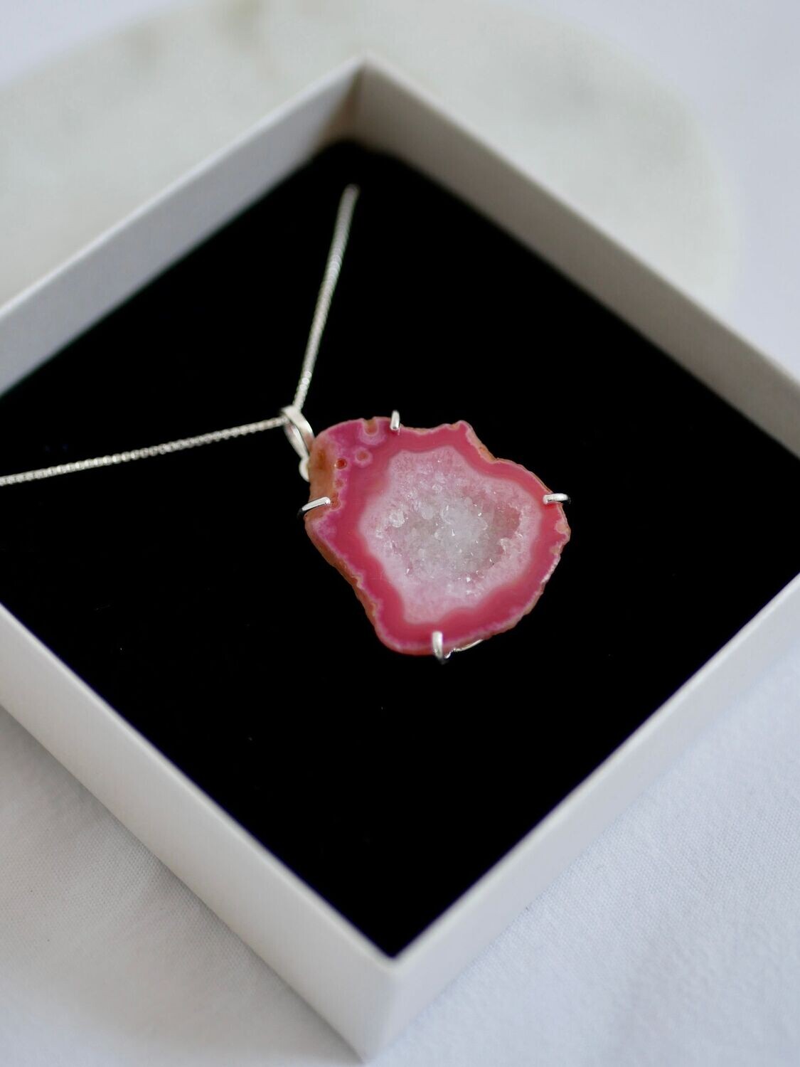Edelsteen ketting Agaat | Zilver