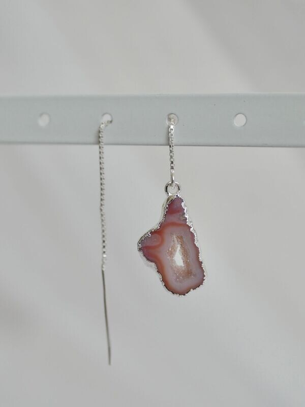 Oorbel Agaat | Zilver