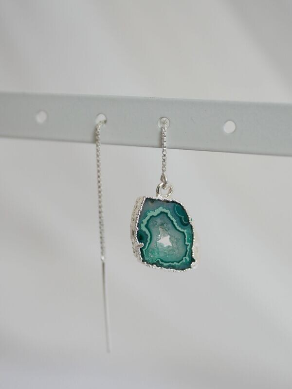 Oorbel Agaat | Zilver