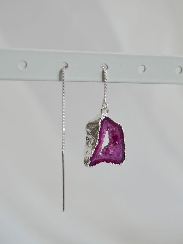 Oorbel Agaat | Zilver