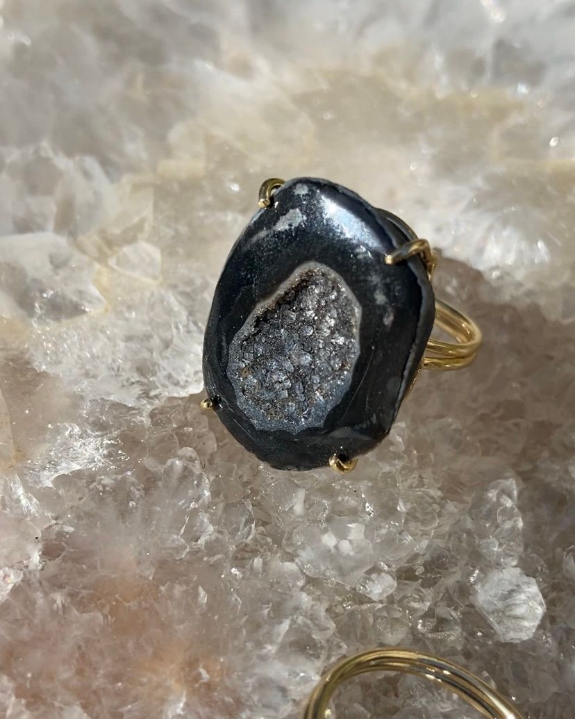 Edelsteen ring Agaat | Goud