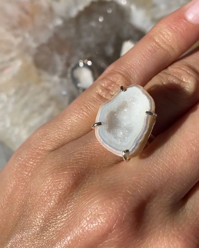 Edelsteen ring Agaat | Zilver