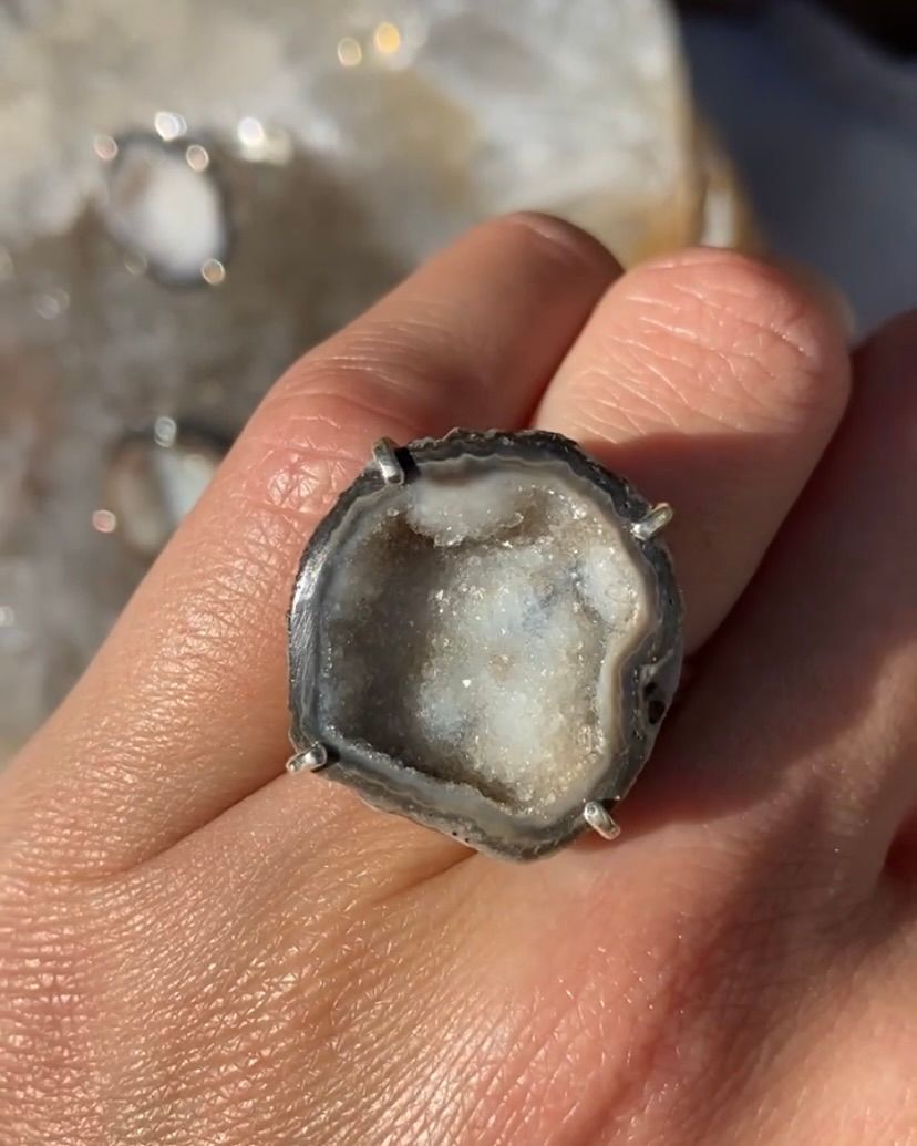Edelsteen ring Agaat | Zilver
