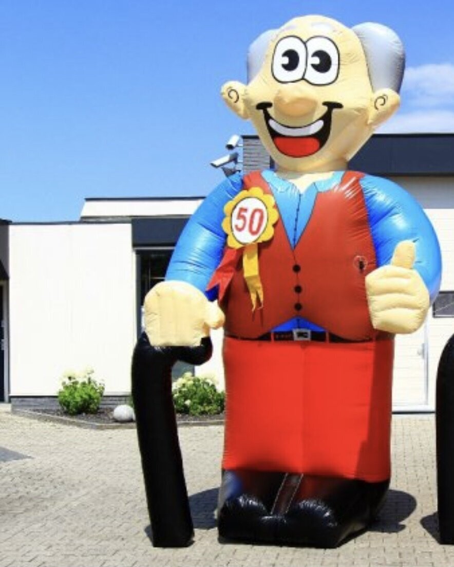 Abraham met wandelstok