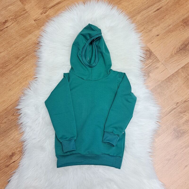 Hoodie mit Kapuze - smaragd
