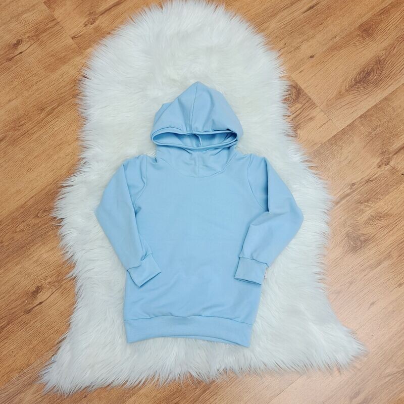 Hoodie mit Kapuze - hellblau