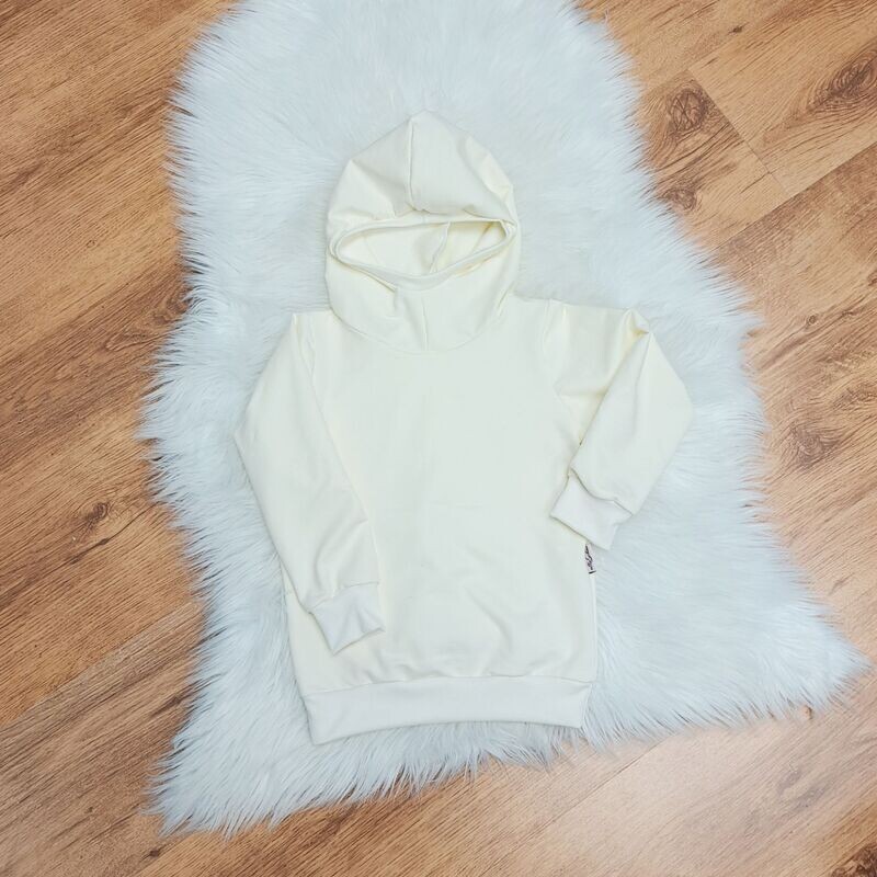 Hoodie mit Kapuze - naturweiß