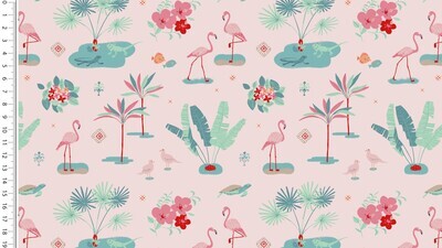 Frühling/Sommer/Herbst Jäckchen Flamingo rosa
