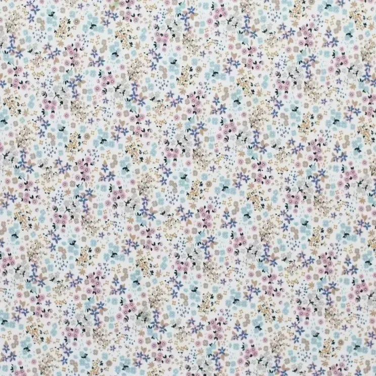 Ohrenklappenmütze Blümchen bunt