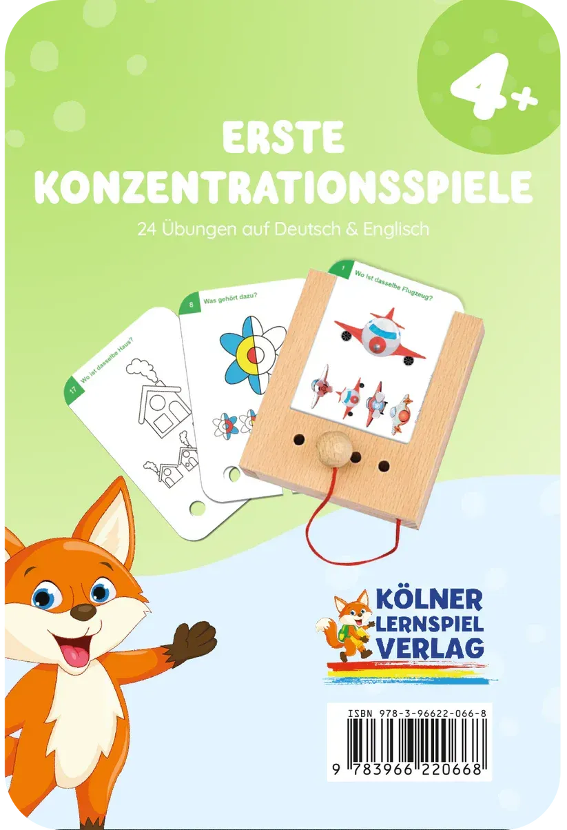 Erste Konzentrationsspiel - Lochkasten