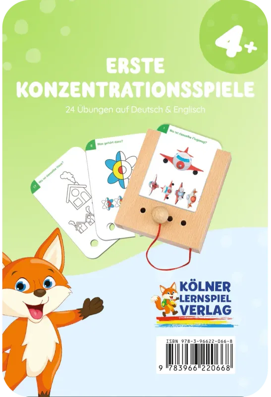 Erste Konzentrationsspiel - Lochkasten