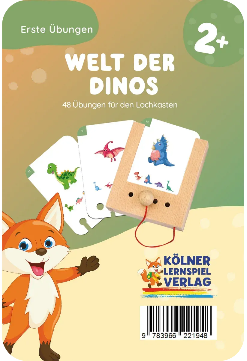 Erste Übungen - Welt der Dinos - Lochkasten