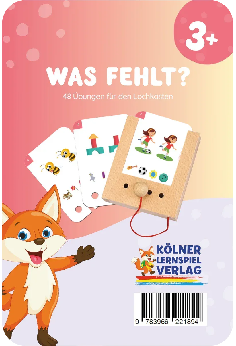 Was fehlt 3+ - Lochkasten