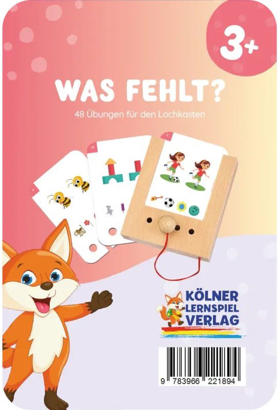 Was fehlt 3+ - Lochkasten