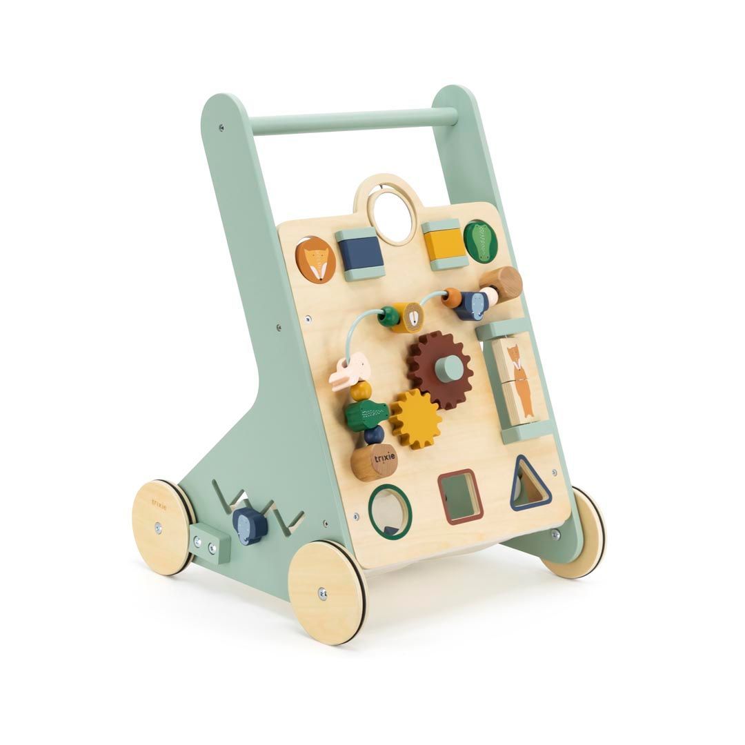 Spiel-und Lauflernwagen aus Holz mit Tieren - Trixie