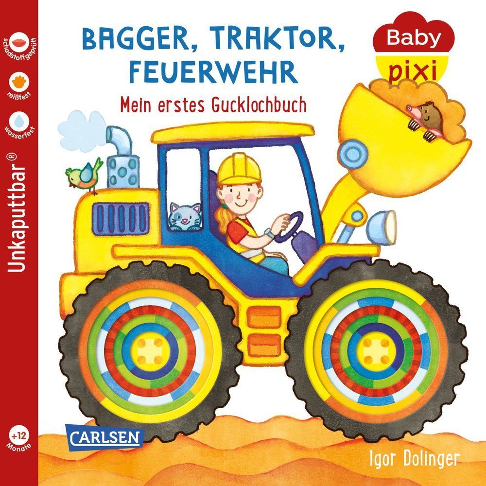 Bagger, Traktor, Feuerwehr Baby Pixi (unkaputtbar)