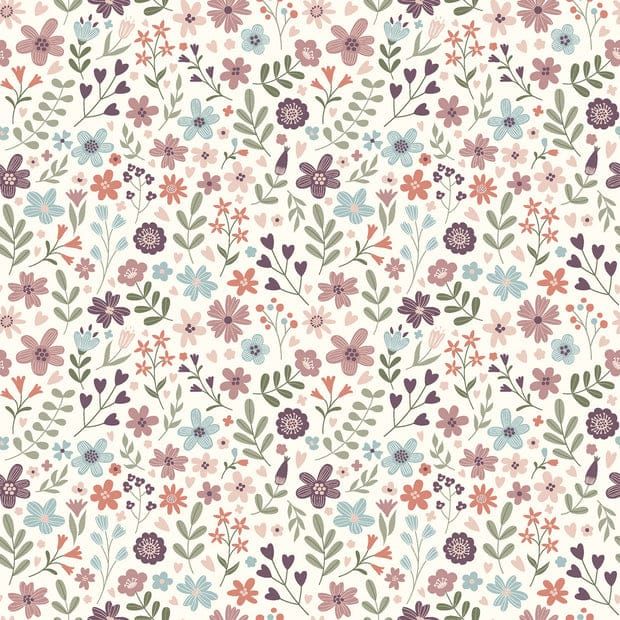 Dreieckstuch Blumenmeer pastell