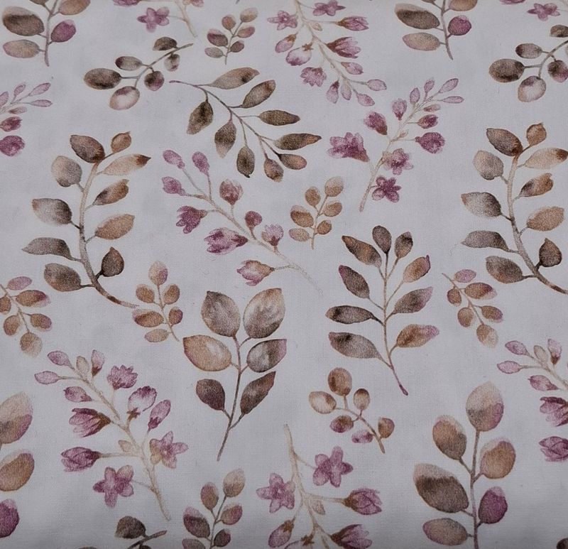 Mutterkindpasshülle Blumen rosa braun