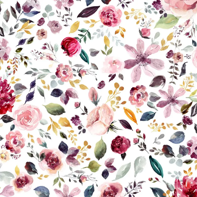 Knotenhaube Blumen Digital