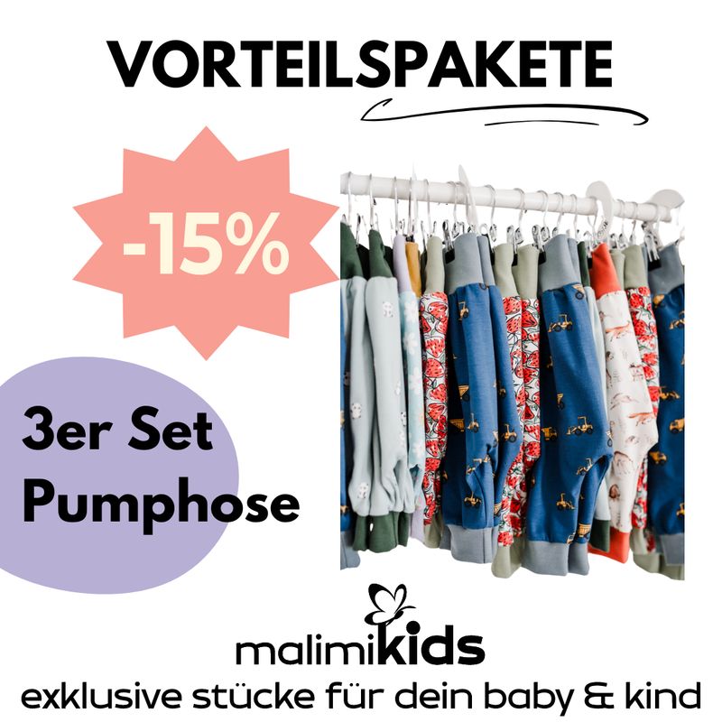 3er Set Vorteilspaket Pumphosen