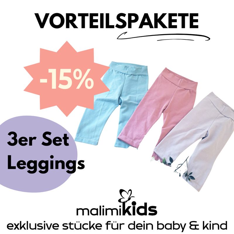 3er Set Vorteilspaket Leggings