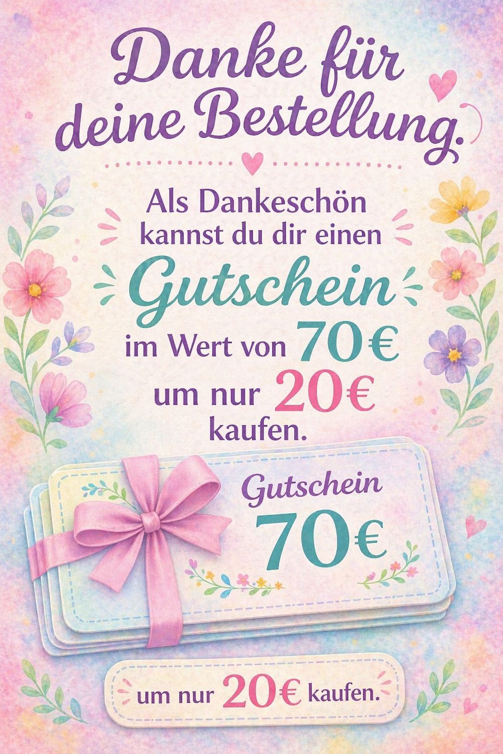 Gutschein Wert 70€