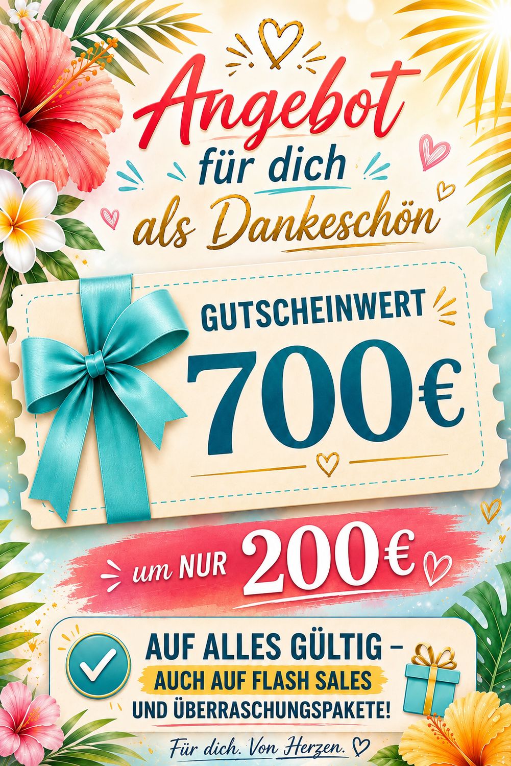 Gutschein Wert 700€ Gutschein Wert 700€