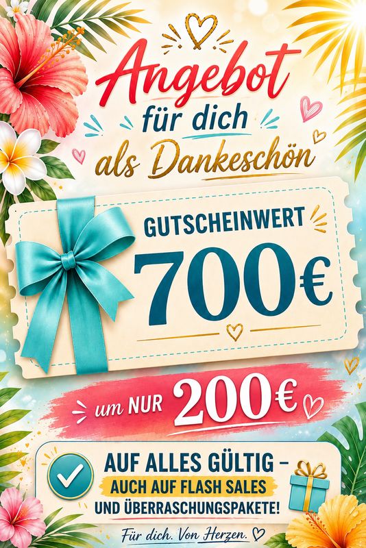 Gutschein Wert 700€