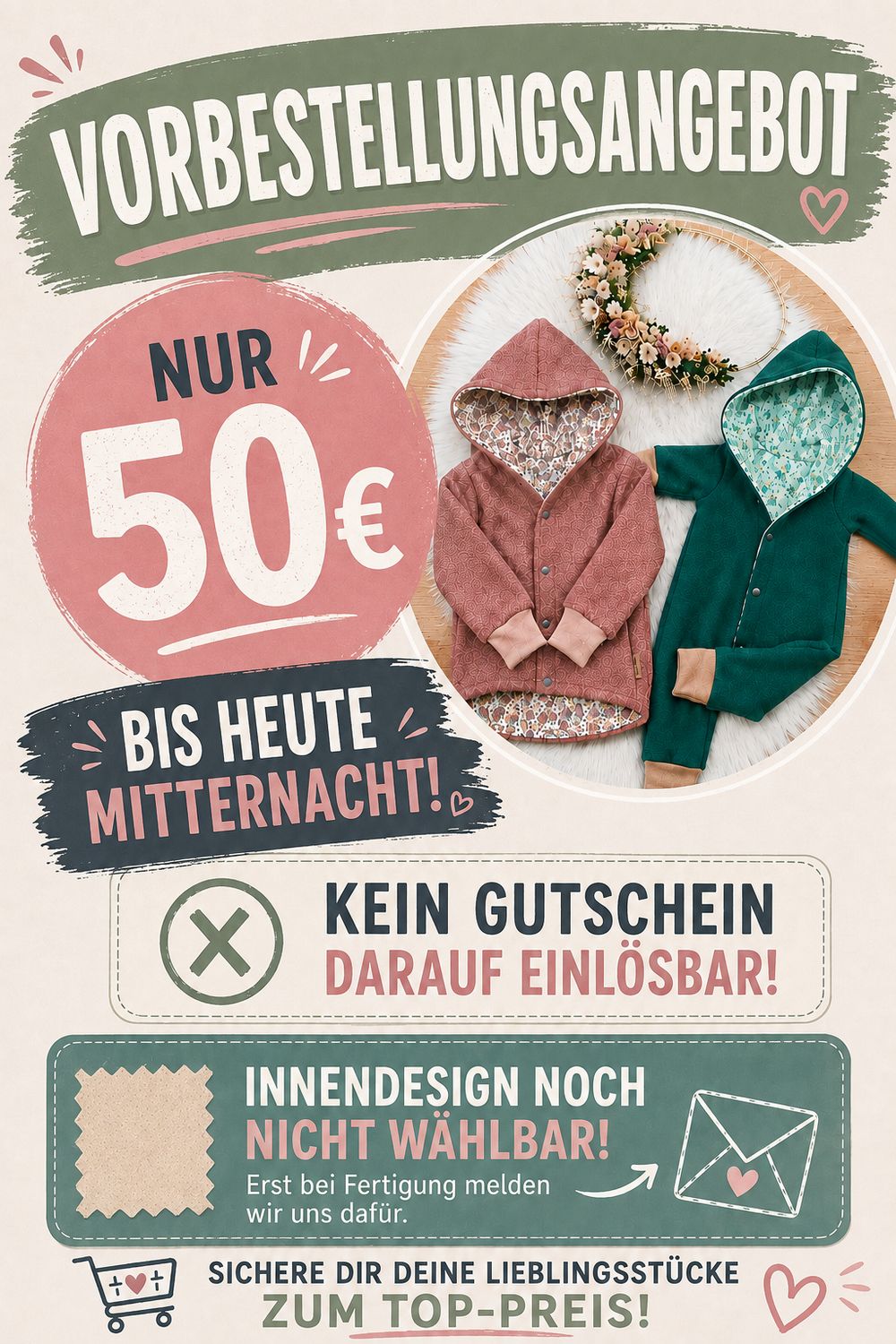 Wollwalk-Aktion Jacke oder Overall