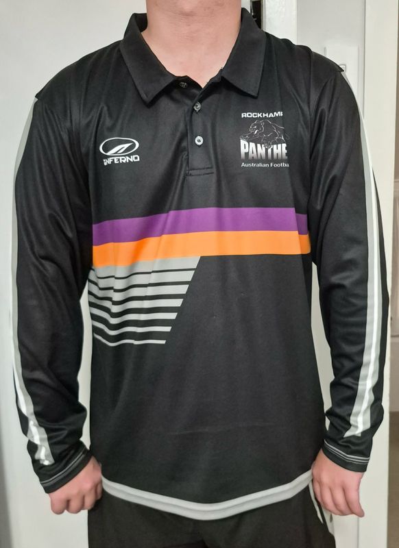 Panthers Kellie England Memorial Round Adult Unisex Polo Long Sleeve