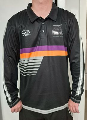 Panthers Kellie England Memorial Round Adult Unisex Polo Long Sleeve