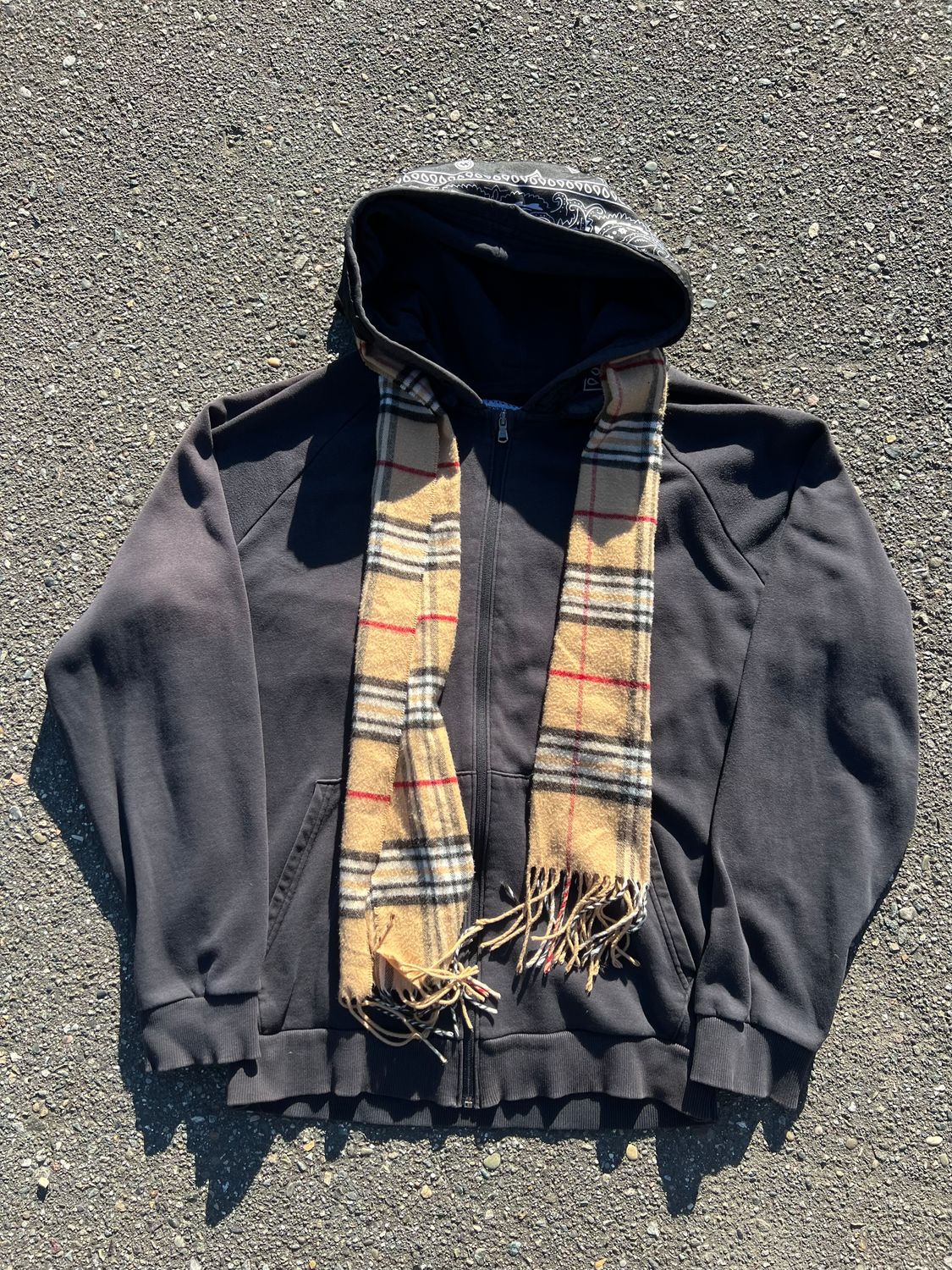 Berry Bandana Zip-up Hoodie