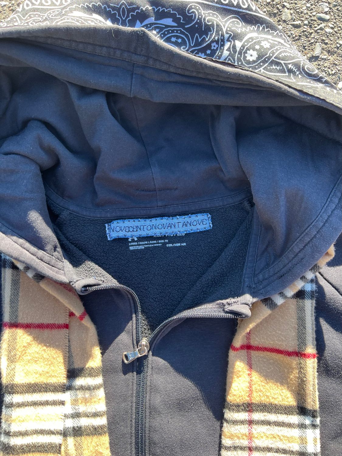 Berry Bandana Zip-up Hoodie