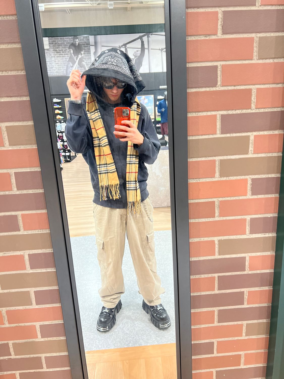 Berry Bandana Zip-up Hoodie