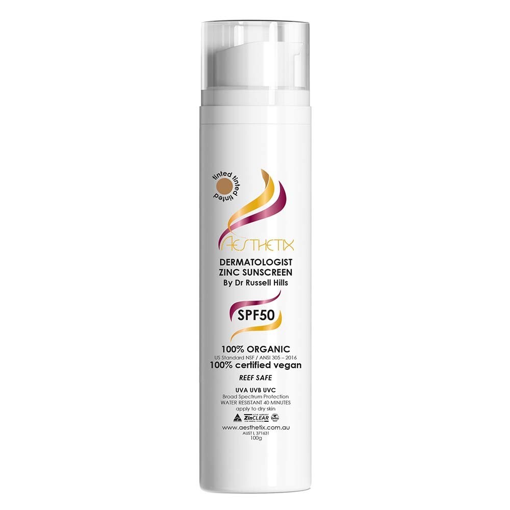 Dermatologist Zinc Sunscreen Tinted Shop Aesthetix