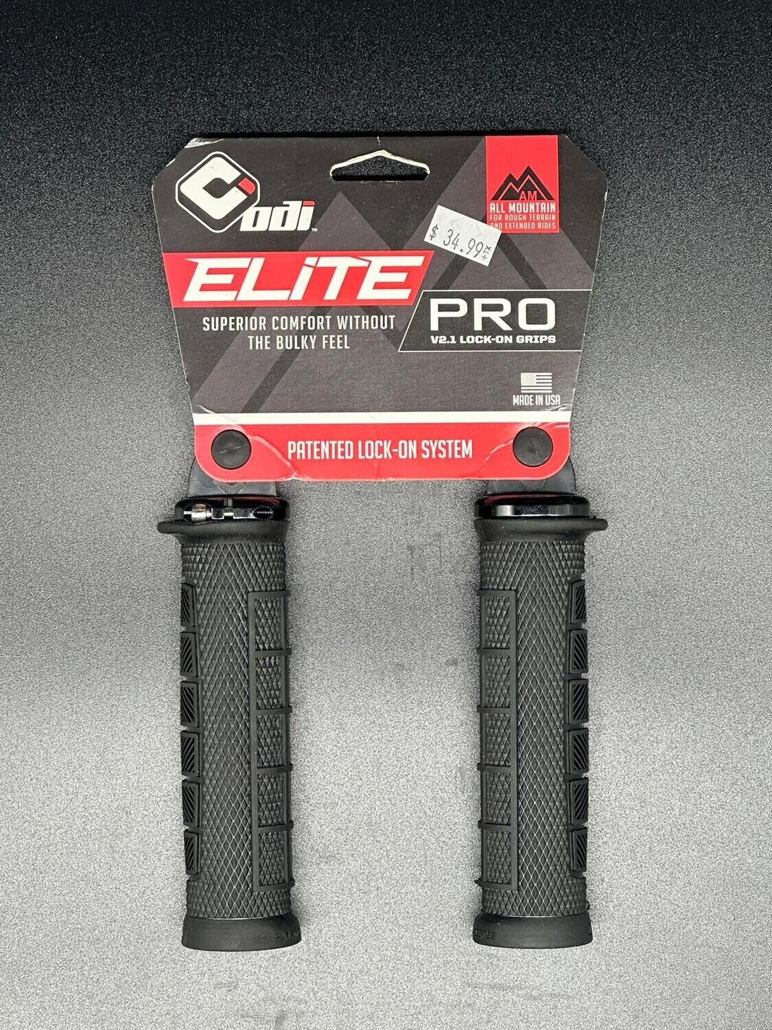 ODI ELITE GRIPS, VERSION: PRO, COLOR: BLK