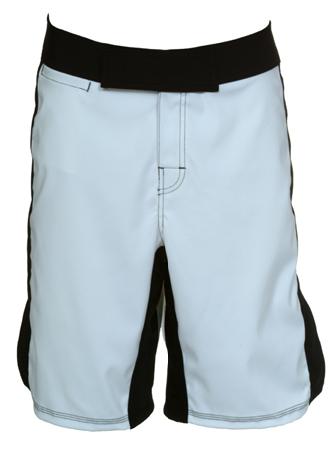 White with Black Pro Fighter Grappling/MMA Shorts