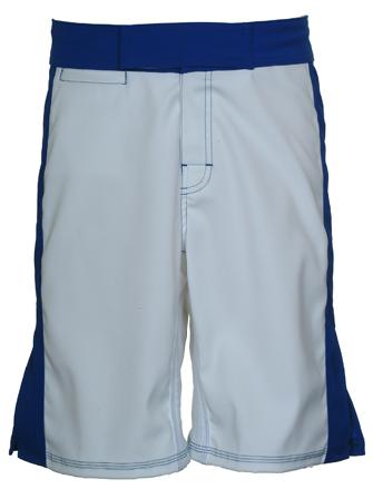 White with Royal Pro Fighter Grappling/MMA Shorts