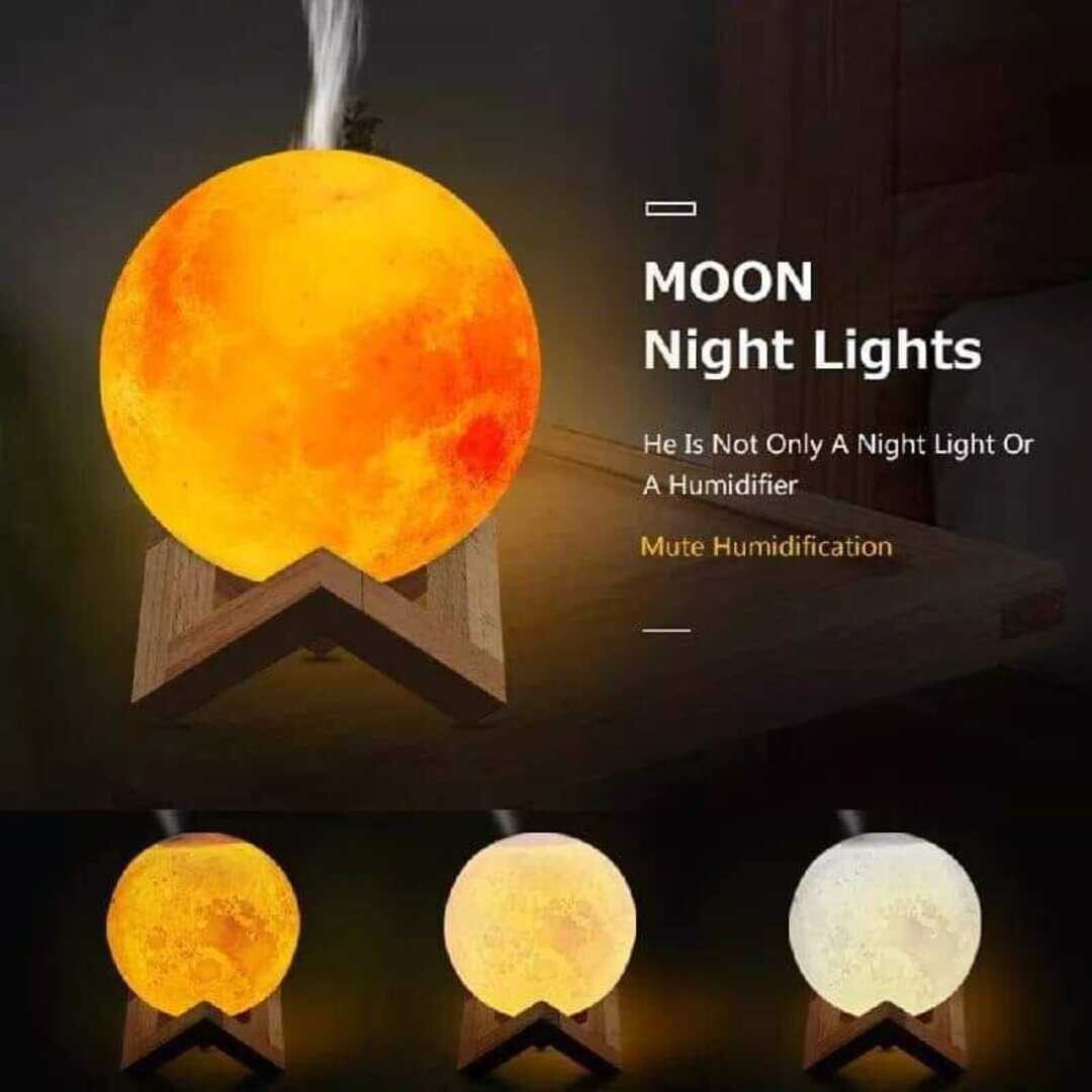 Humidificador- Lámpara de luna 3D