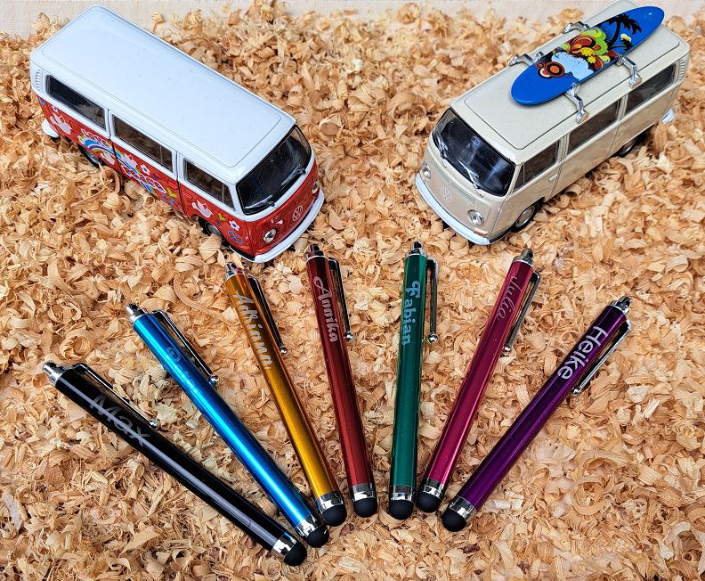 Touchpen in verschiedenen Farben