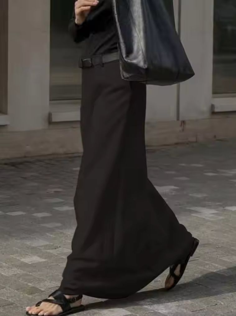 The Sharp Redirect — High-Waist H-Line Skirt That Turns Office Wear Into a Personal Statement