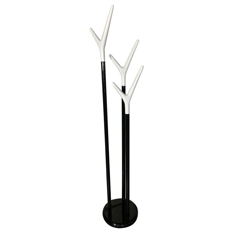 Lulu Coat Rack in White & Black lacquer Lulu Coat Rack in White & Black lacquer