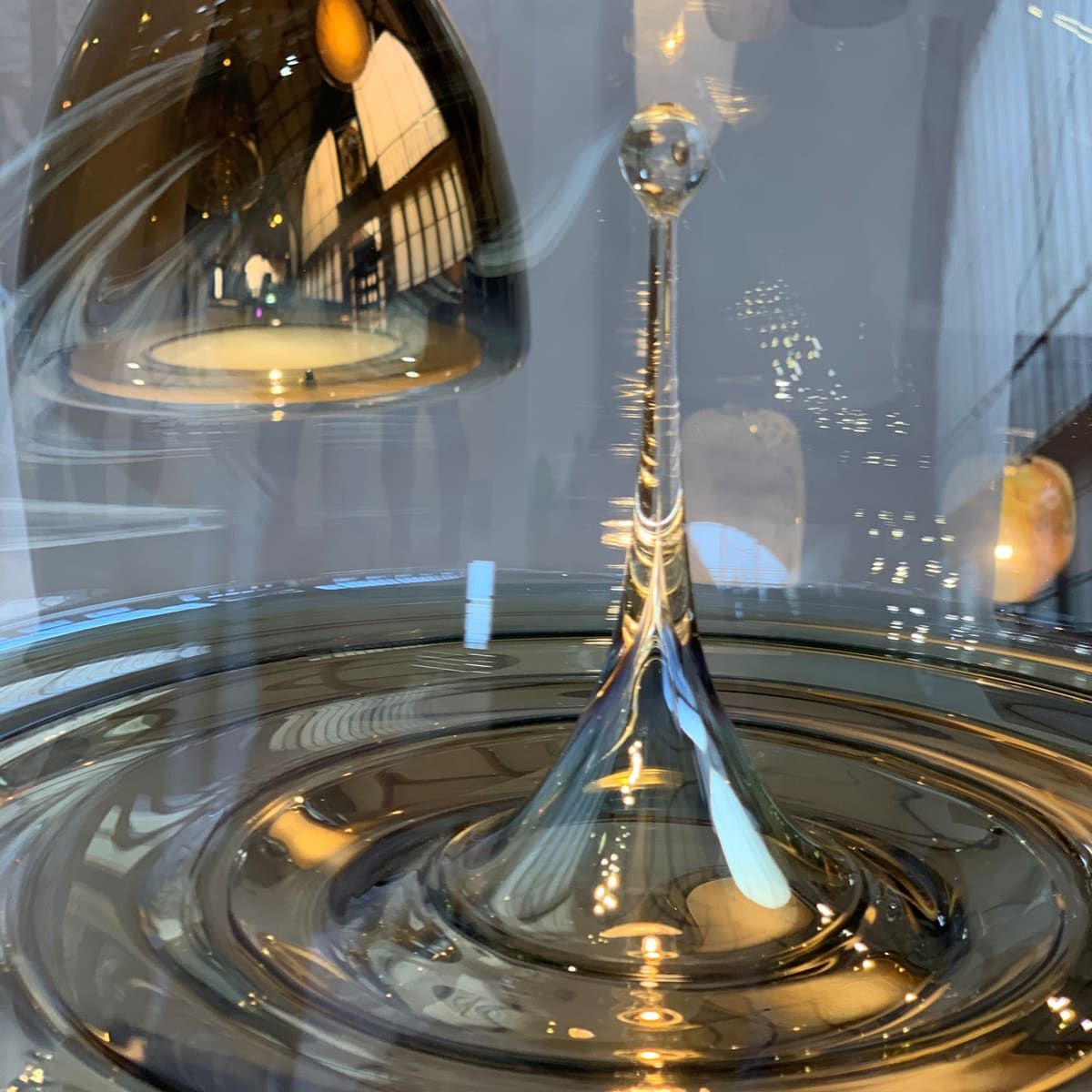 Pond pendant in silver, large