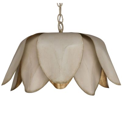Petunia Pendant - white and gold Petunia Pendant - white and gold