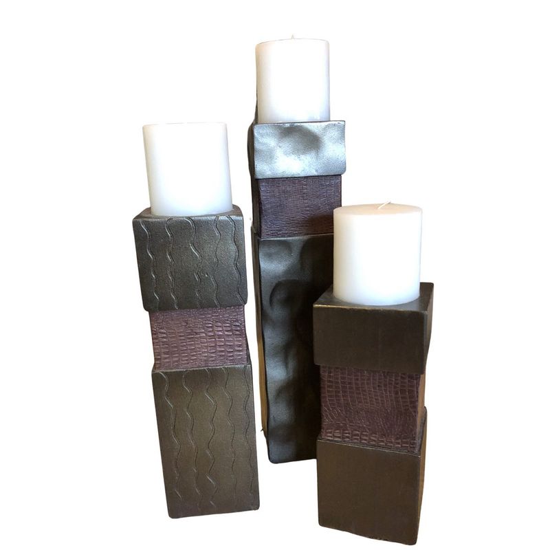 Blocked Candle Holders