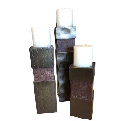 Blocked Candle Holders