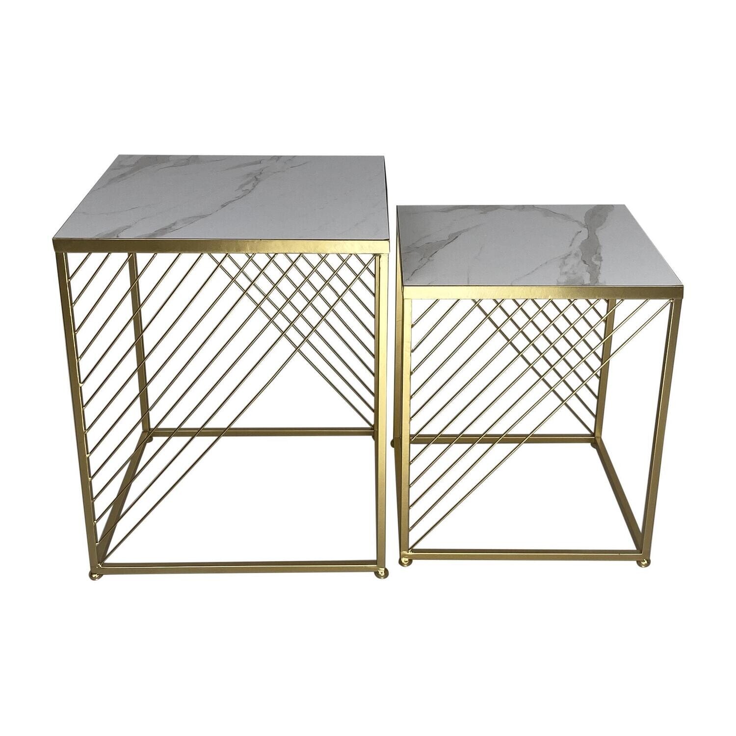 Mesa auxiliar cuadrada set