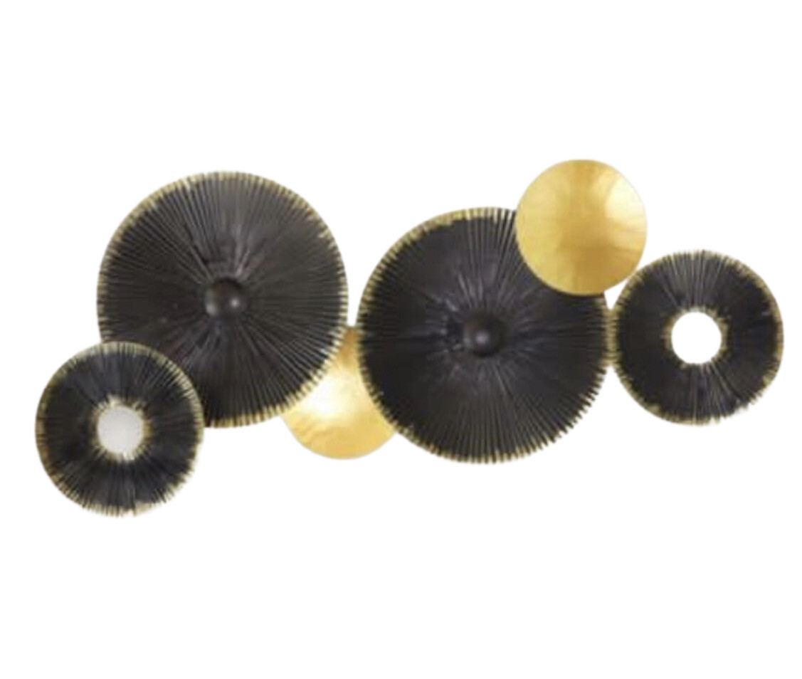 Lily Pad negro y dorado